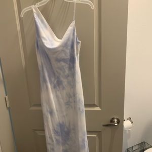 Blue and white princess polly dress